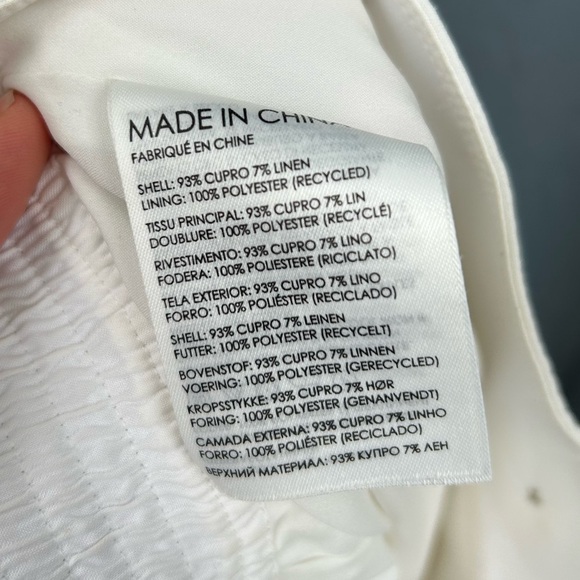 Club Monaco White wide leg pants, size 0 - Picture 12 of 12